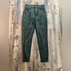 American Eagle Outfitters High Rise Camo Jeans